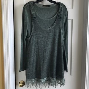 Radzoli Dark Sage Green 3-Piece Top